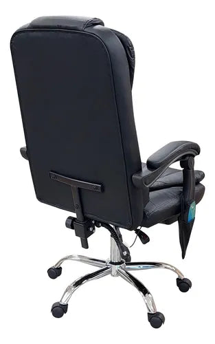 Silla De Oficina Masajeador Presidencial Stephan - Desillas Color Negro
