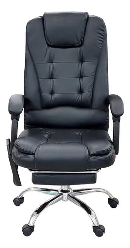 Silla De Oficina Masajeador Presidencial Stephan - Desillas Color Negro