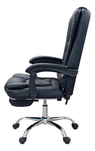 Silla De Oficina Masajeador Presidencial Stephan - Desillas Color Negro